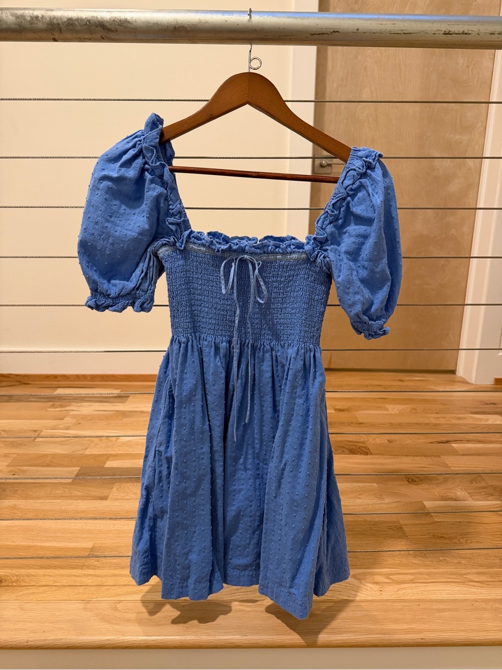 Hill House Home Mini  Scarlett Nap Dress in Hydrangea Blue
